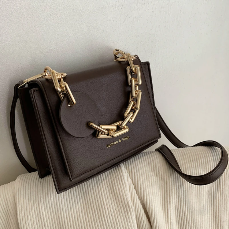 een duim Jolly Vrouwelijke Kleine Luxe Designer Handtas Dikke Ketting Crossbody Tassen  Voor Vrouwen Zwarte Dames Leren Schoudertassen Vrouwelijke Bericht Tas|Schoudertassen|  - AliExpress