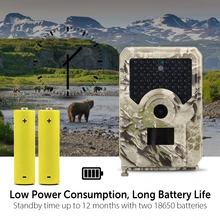 12MP 1080P камера для охоты, камера для разведения дикой природы с ИК-датчиком 65ft инфракрасного ночного видения IP56 водонепроницаемый