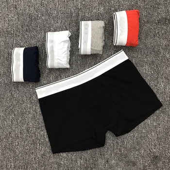 

Hot Underwear Shorts Boxer Cotton Letter Boxer Mens Underwear Men Cotton Underpants Male Pure Men Panties Short Boxers Wholesale