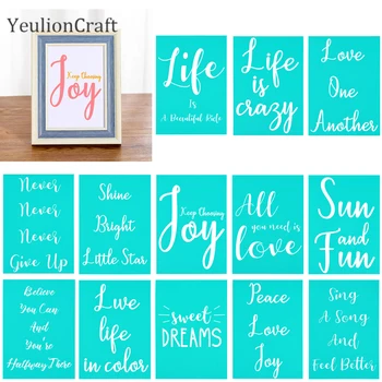 

Chzimade Sweet Dream Letter Word Self-Adhesive Silk Screen Printing Stencil Mesh Transfers For Pillow T-Shirts Home Decor