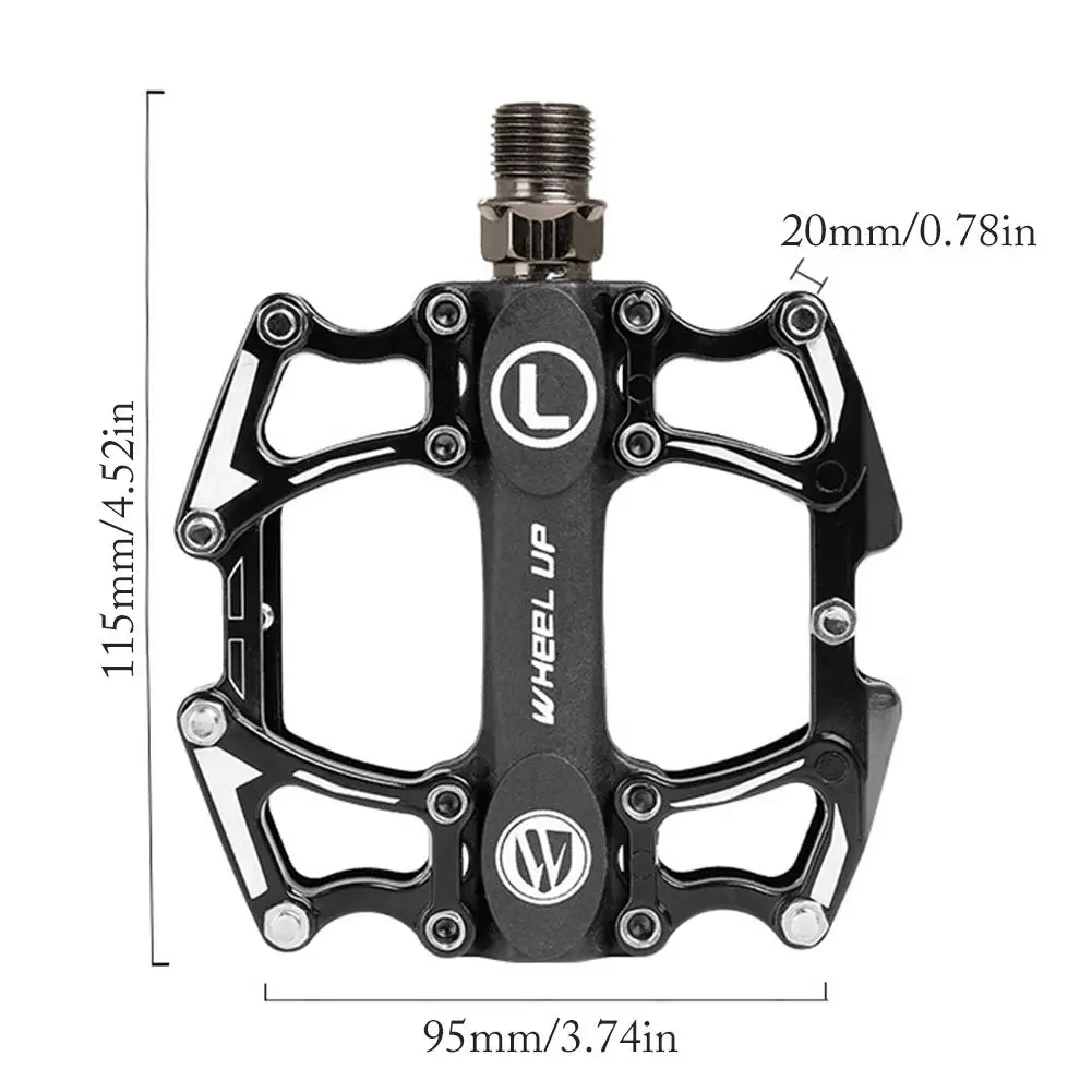 Черная MTB педаль для горного велосипеда, подшипник из алюминиевого сплава, Нескользящие педали для шоссейного велосипеда, ультралегкие велосипедные аксессуары, велосипедные педали