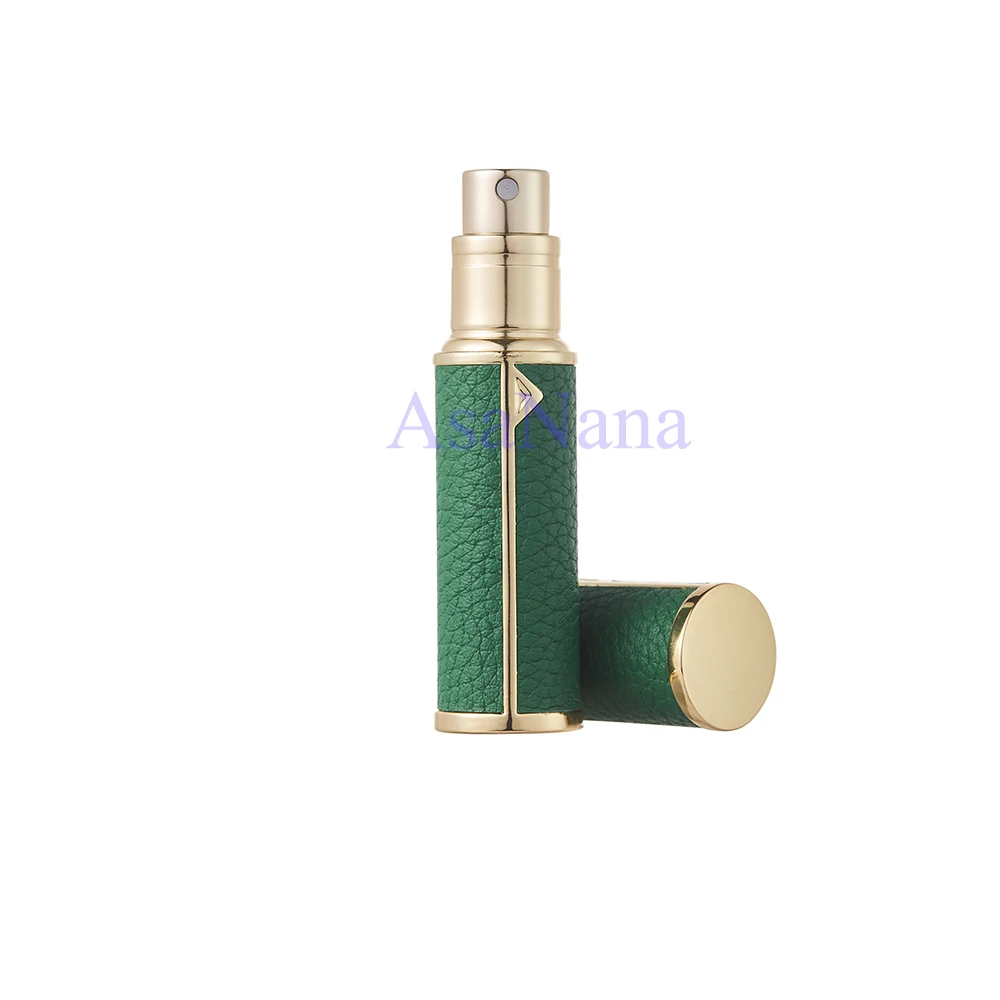 5ml Refillable Mini Perfume Spray Bottle Aluminum Atomizer Portable Travel Cosmetic Container Real Leather | Красота и здоровье