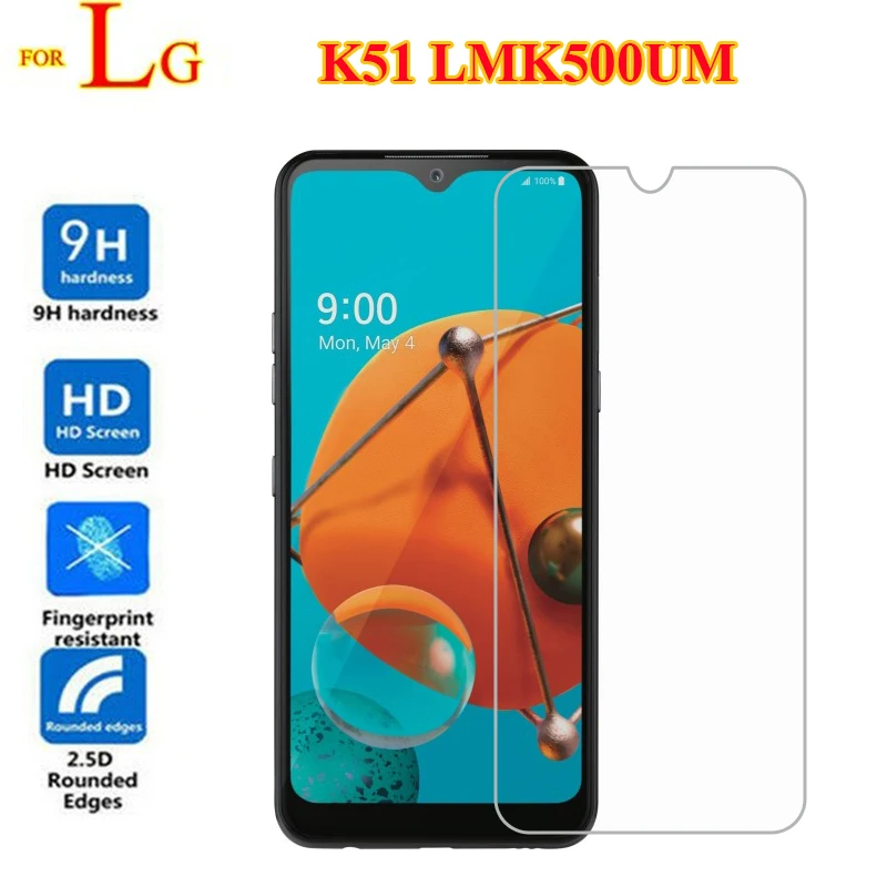 Для LG K51 Закаленное стекло протектор для K 51 LMK500UM экрана 9D защитный наполнитель