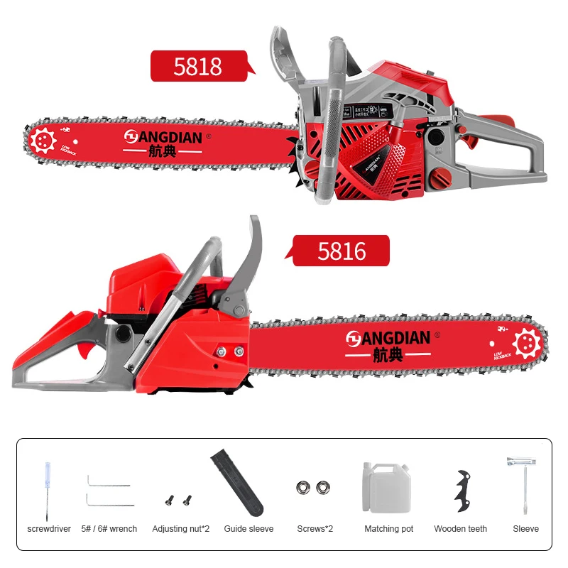 HUYOSEN 62CC 2Cycle Gas Powered Chainsaw, 20Inch Cordless, 56 OFF