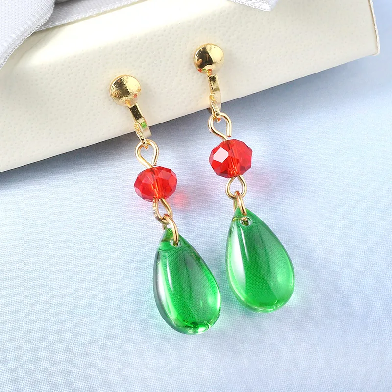 2021 New Miyazaki Hayao Anime Howl's Moving Castle Studs Howl Costume Earrings For Women Girls Cosplay Jewelry Accessories Gift