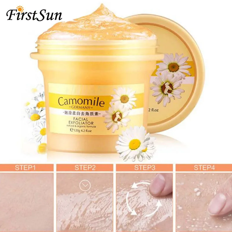 

Facial Exfoliator Cleansing Camomile Face Cream Exfoliating Cream Whitening Peeling Cream Gel Face Scrub Deep Pore Removal