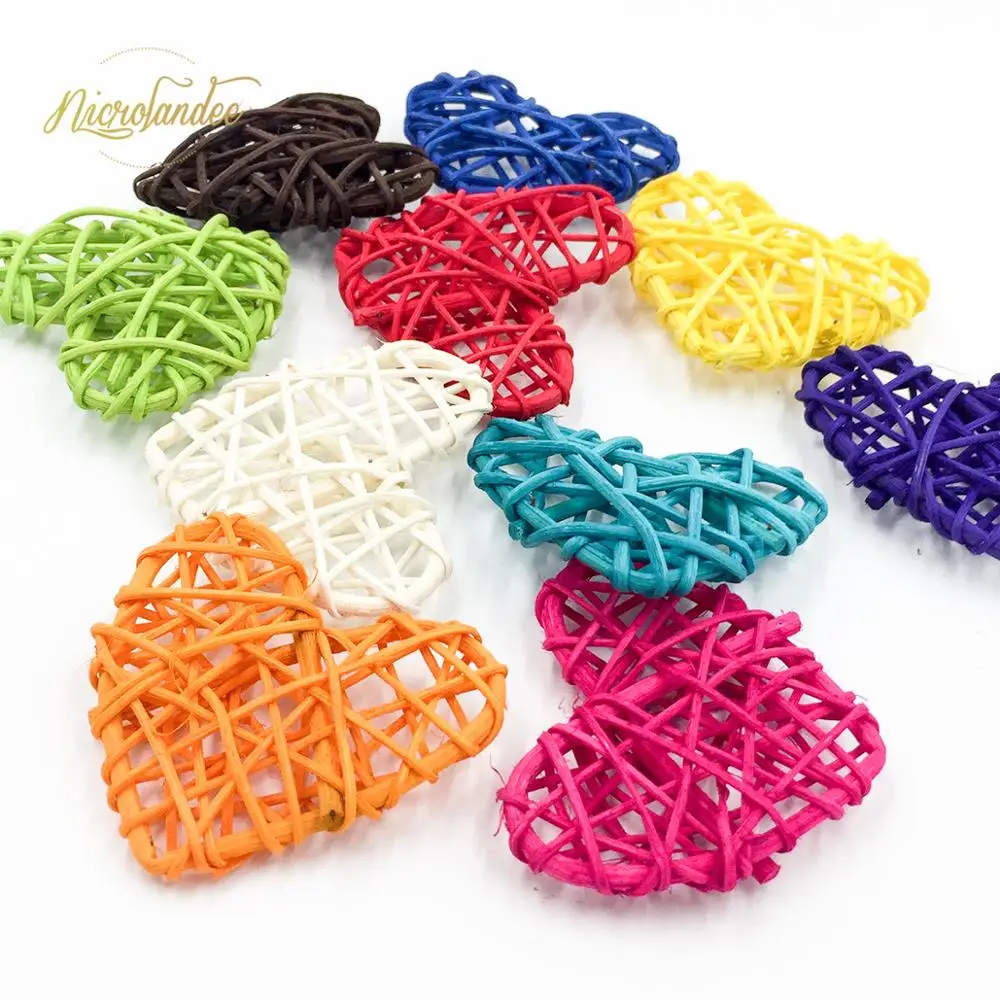 

NICROLANDEE Heart Rattan Ball Colorful Sepak Takraw For Christmas Birthday Party Home Wedding Party Decoration 186