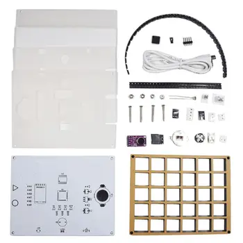 

Multi-function LED Cool Music spectrum Colorful Palette Clock DIY Electronic Kit