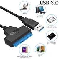 חיצוניים ssd hdd כונן USB 3.0 SATA 3 כבל SATA ל- USB מתאם עד 6 תמיכה Gbps 2.5 אינץ 