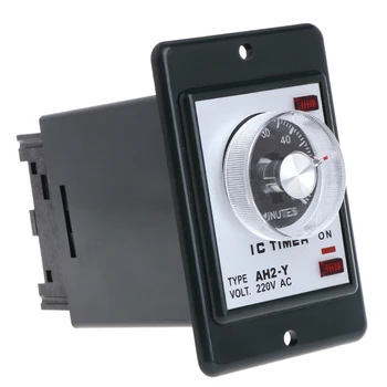 

0-60 seconds/minutes Power On Delay Timer Time relay w socket base AC 220V AH2-Y