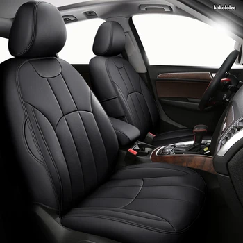

kokololee Custom Leather car seat cover For Volkswagen Passat Beetle Tuareg Tiguan Phaeton VW R36 Eos MAGOTAN Scirocco car seats