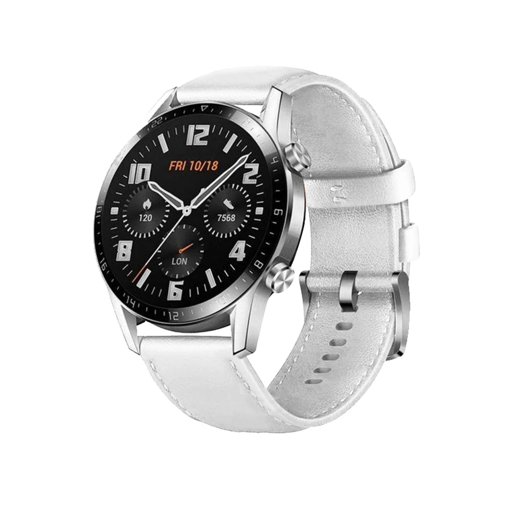 22 мм сменный ремешок для часов из искусственной кожи для samsung Galaxy Watch 46 мм/gear S3 huawei Watch GT/GT 2 46 мм AMAZFIT Watch