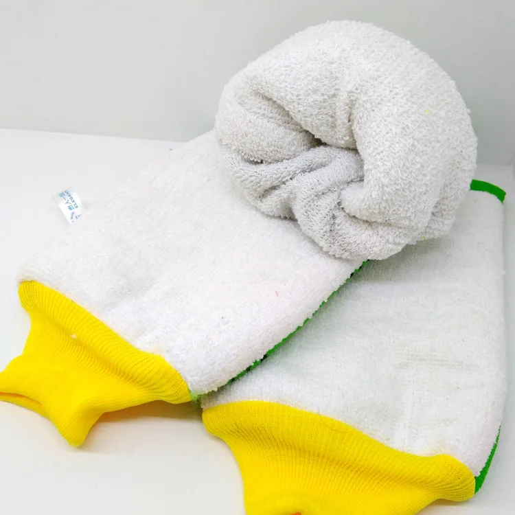 Manufacturers Direct Selling Elegant Family Composite-Shaped 0029 Foam Dual Purpose-Shaped Bath Gloves Thick Bath Towel Wholesal