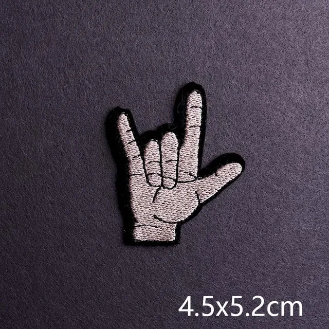 Hip-hop Rock/Music Patch Iron On Patches For Clothing Thermoadhesive Patches On Clothes Embroidery Patch Punk Joker Stickers PE1868CT
