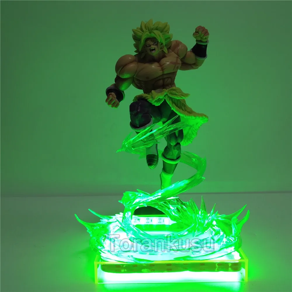 Dragon Ball Z Broly фигурки Супер Saiyan Broli аниме 3D Светодиодная фигурка игрушки модель Рождественский подарок визуальный коллектор Figma Juguetes