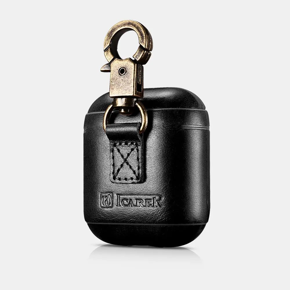 

ICARER for Apple Airpods Headphone Protective Case with Ring Buckle