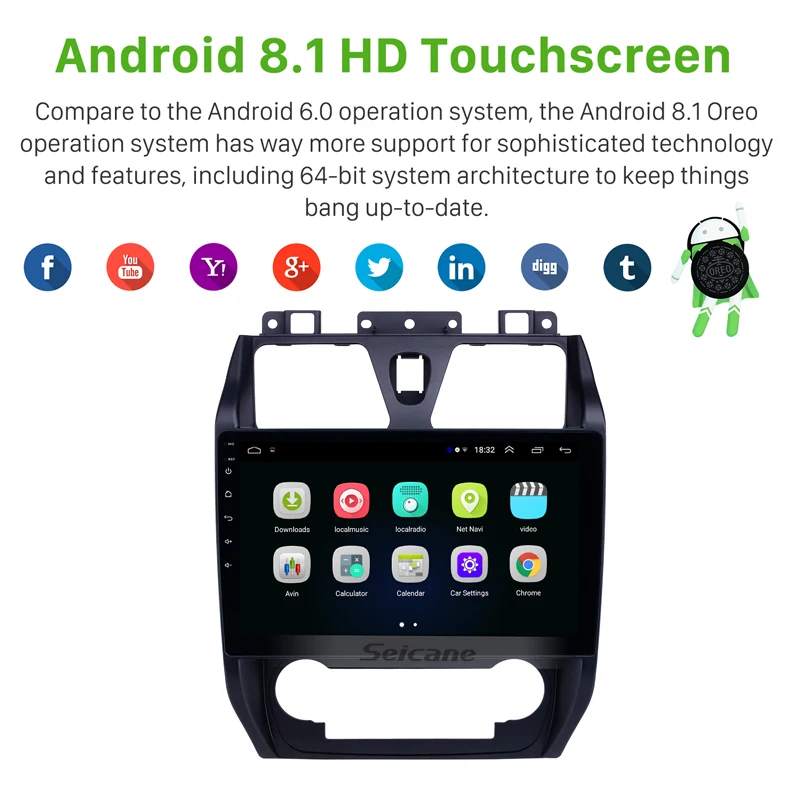 Seicane 10,1 дюймов 2.5D экран автомобильный gps Navi Радио Android 8,1 для Geely Emgrand EC7 2012-2013 мультимедийный плеер Поддержка TPMS