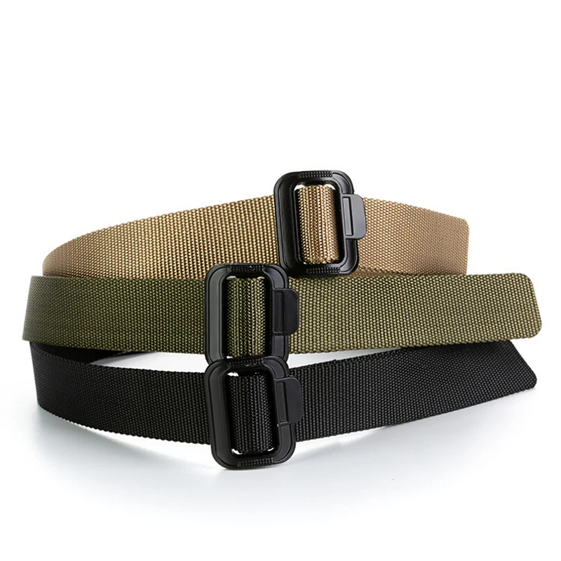 Casual Elastic Long Waist Belt Military Equipment Army Belt Men Tactical Designer Canvas Belts For Jeans Pants Nylon Black Belt