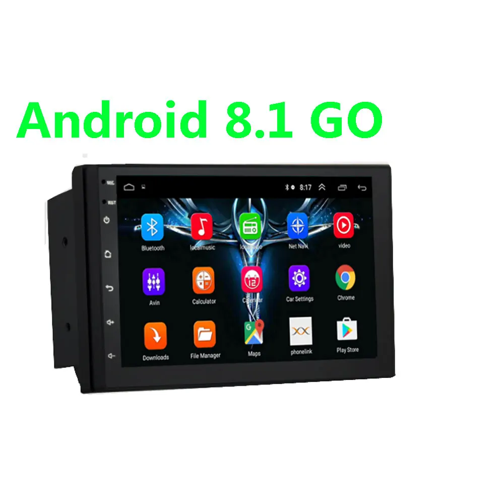 Android 8,1 автомобильный Радио Стерео gps навигация Bluetooth wifi Универсальный " 2din автомобильный Радио стерео четырехъядерный мультимедийный плеер аудио - Цвет: radio