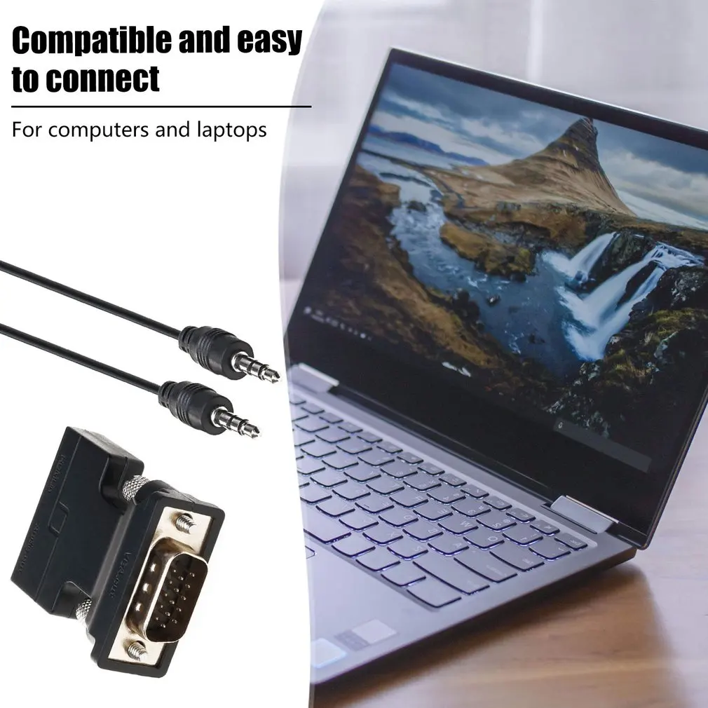 Hdmi к Vga с аудио выходным кабелем с Аудио Hdmi конвертер адаптер с аудио адаптером конвертер