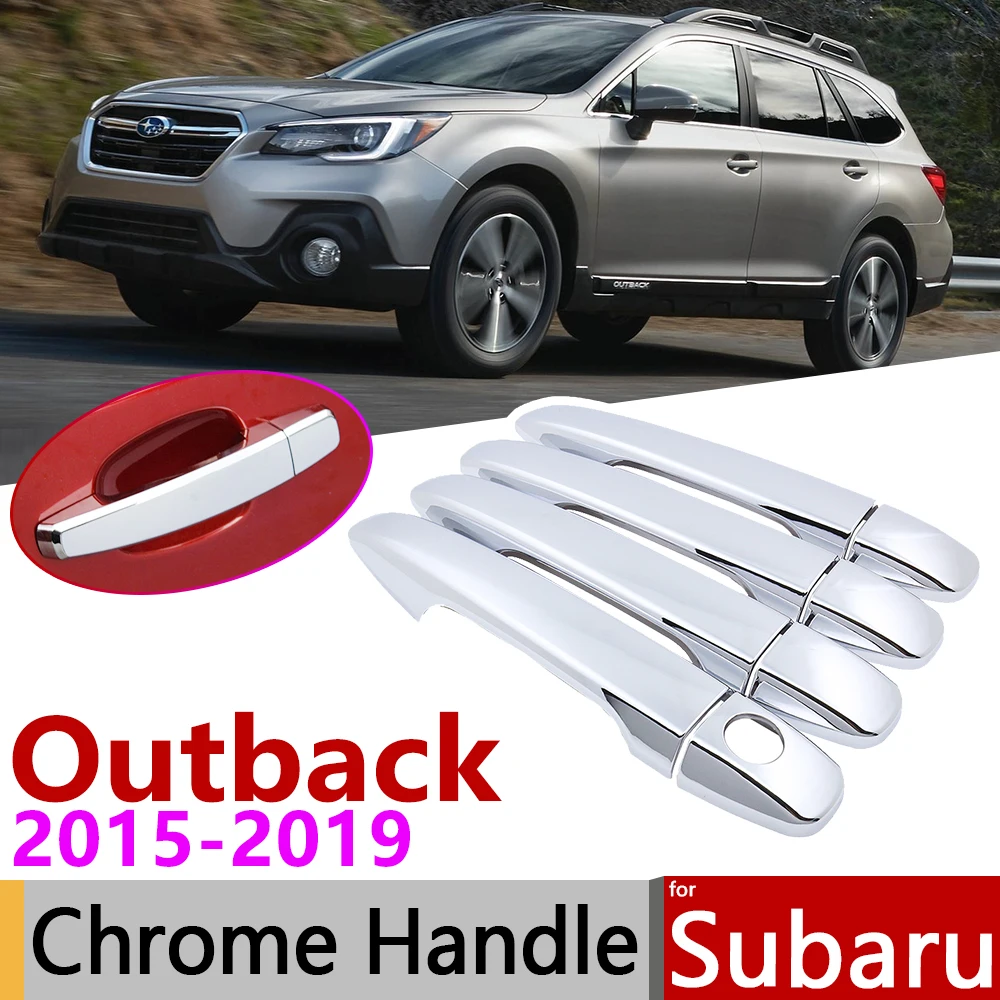 Хромированная крышка ручки двери для Subaru Outback MK5 2012 ~ 2019 автомобильные аксессуары
