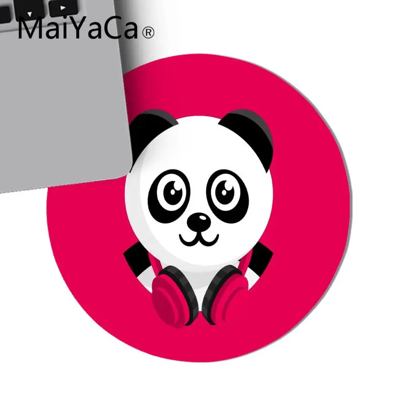 MaiYaCa забавная панда мультфильм комфорт круглый коврик для мыши игровой коврик для мыши клавиатуры игровой мат игровой коврик для мыши Настольный коврик Аниме Коврик для мыши - Цвет: 20X20 CM