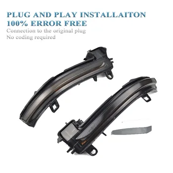 

2 pieces Dynamic Turn Signal Light Side Mirror Sequential Indicator Blinker For BMW X1 F48 F45 F46 2016-2018 X2 F39 2017-2019