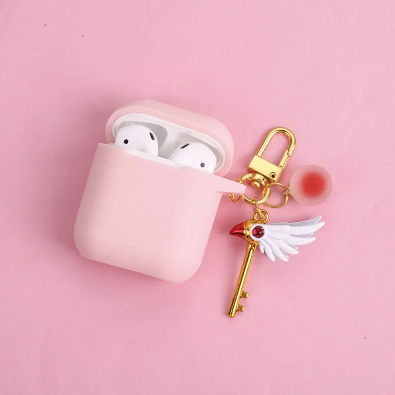 Мягкий силиконовый чехол для наушников для карты Cardcaptor Sakura наушники Беспроводная Bluetooth коробка крышка брелок