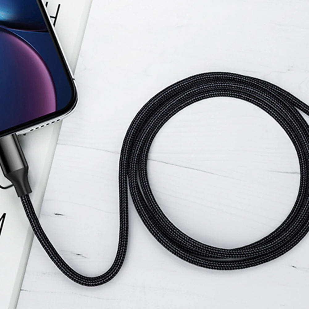 1 м 18 Вт USB кабель для быстрой зарядки Micro USB кабель для мобильного телефона с нейлоновой оплеткой type-C Синхронизация данных PD для iPhone 11 Pro Max