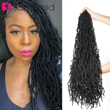 

SAMBRAID Goddess Faux Locs 36inch Nu Locs Black Soft Crochet Hair Braiding Hair Extensions Fashion For Women 21Strands/pack