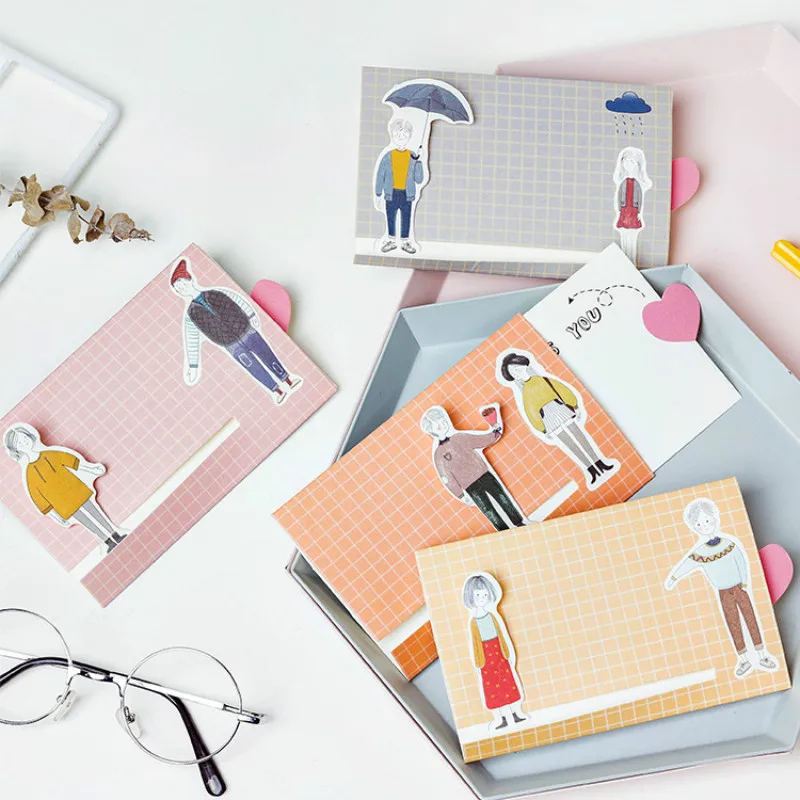 

AngelHere Store 1 Pcs Envelope Letter Cute Envelopes Confession Greeting Card Character Decoration Confession Message Card