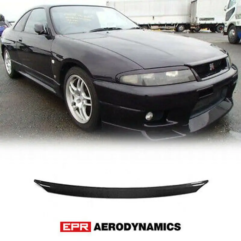 Front Bonnet Lip Exterior Body Accessories Kit Type 2 For Nissan R33 Skyline Gtr Oe Style Carbon Black Glossy Finished Body Kits Aliexpress