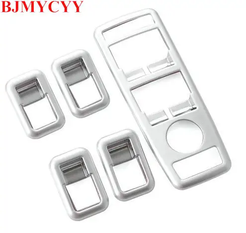 

BJMYCYY для Mercedes Benz A B C E GLK Class W176 W246 W204 W212 интерьер автомобиля, Матовый хромированный переключатель двери, окна, панель, обшивка