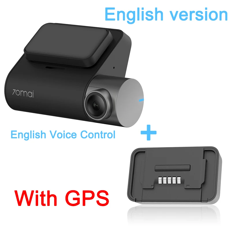 Xiaomi 70mai Pro Dash Cam 1944P gps ADAS Автомобильная камера Dvr 70 mai Pro Dashcam Голосовое управление 24H монитор парковки Автомобильный Wi-Fi камера - Название цвета: GPS English version