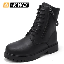 Fashion Black Men Shoes Winter Waterproof Boots Men Pu Work Shoes High Tops Sneakers Man Outdoor Casual Men Boots Heren Schoenen