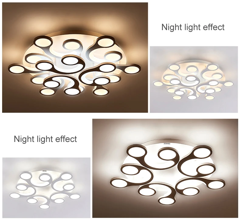 Современный светодиодный светильник для гостиной, спальни, столовой, круглая Глянцевая люстра домашнее украшение, лампы AC90-260V