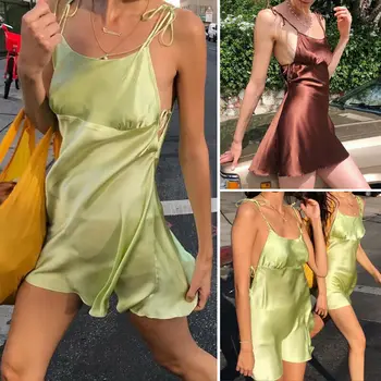 

Fashion Women's Dresses Sexy Bandage Bodycon Sleeveless Backless Evening Party Club Slim Dress
