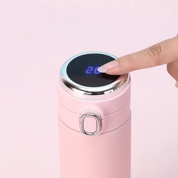 

400ml New Smart Thermos Bottle Mug Stainless Steel Smart Temperature Display Vacuum Flask Man Woman Student Portable Tea Cup
