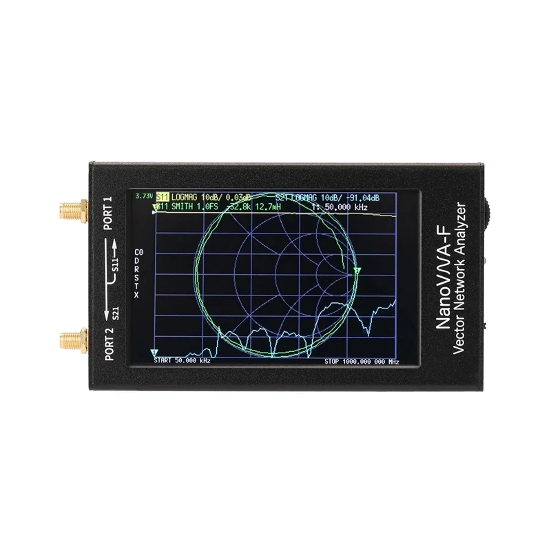 Портативный векторный сетевой анализатор КСВ метр 50 кГц-1000 МГц 4,3 дюймов ips цифровой экран TFT прессованный экран коротковолновый м