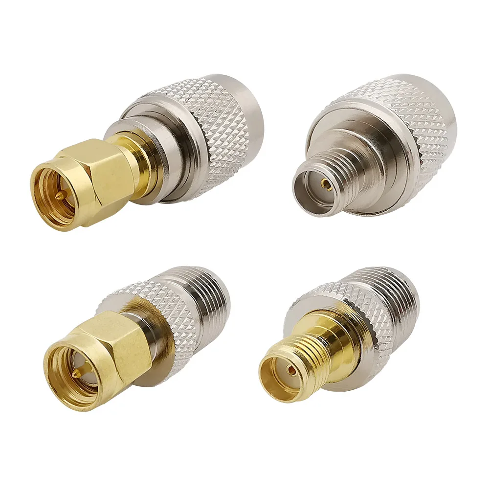 4 шт. переходник RF SMA Male/Female на TNC коаксиальный соединитель Coax набор переходников