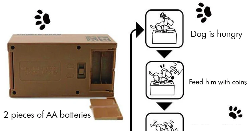 Щенок, собака, голодна монета банк, еда, Жевательная копилка, копилка, роботизированная собака-копилка средство экономии денег, коробка игрушка, прекрасный подарок для детей