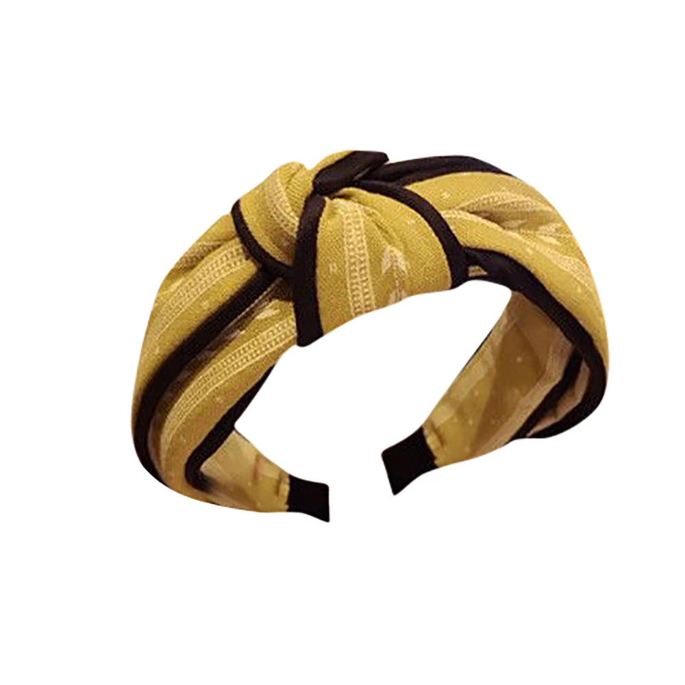 New Arrival Hair Knotted Top Knot Hair Bow Headband Elastic Hairband Hair Accessories Women Flower Hair Band Girls 1111