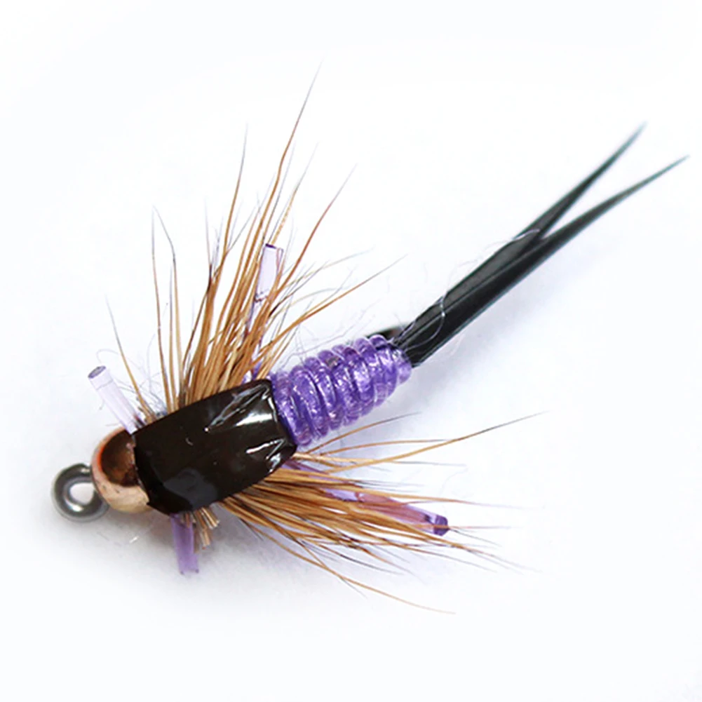 40Pcs Mini Fishing Artificial Lifelike Lure Moth Trout Dry Fly Shaped Crank Bait Insect Flies Hook Tackle