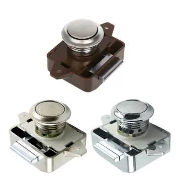 

2020 New Camper Car Push Lock RV Caravan Boat Motor Home Cabinet Drawer Latch Button Locks For Furniture Hardware