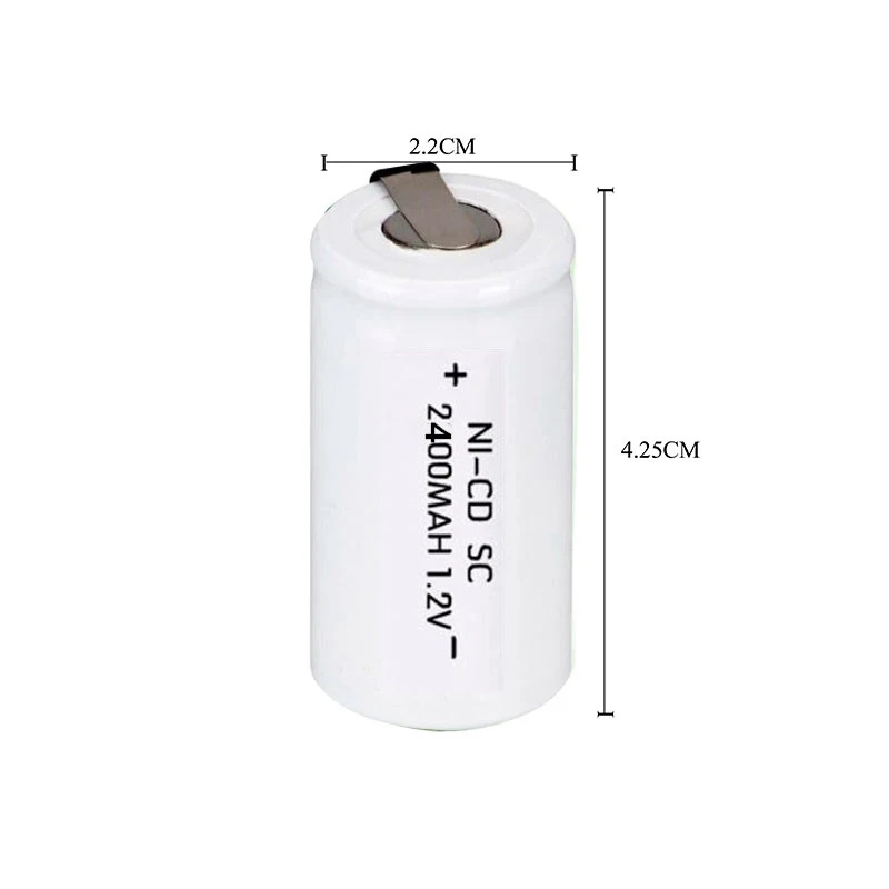 20 шт/SC NI-CD 2400Mah 1,2 V батарея аккумуляторная батарея электрические сверла инструменты перезаряжаемые Aaa