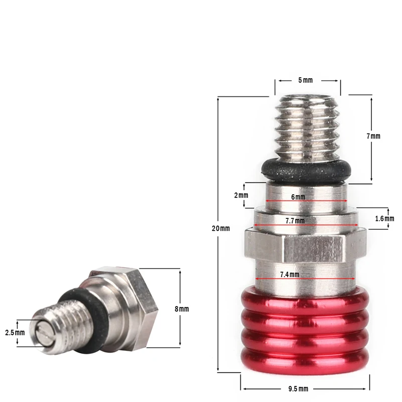 Front Fork Air Bleeder Relief Valve for MX Dirt Bikes and Motorcycles