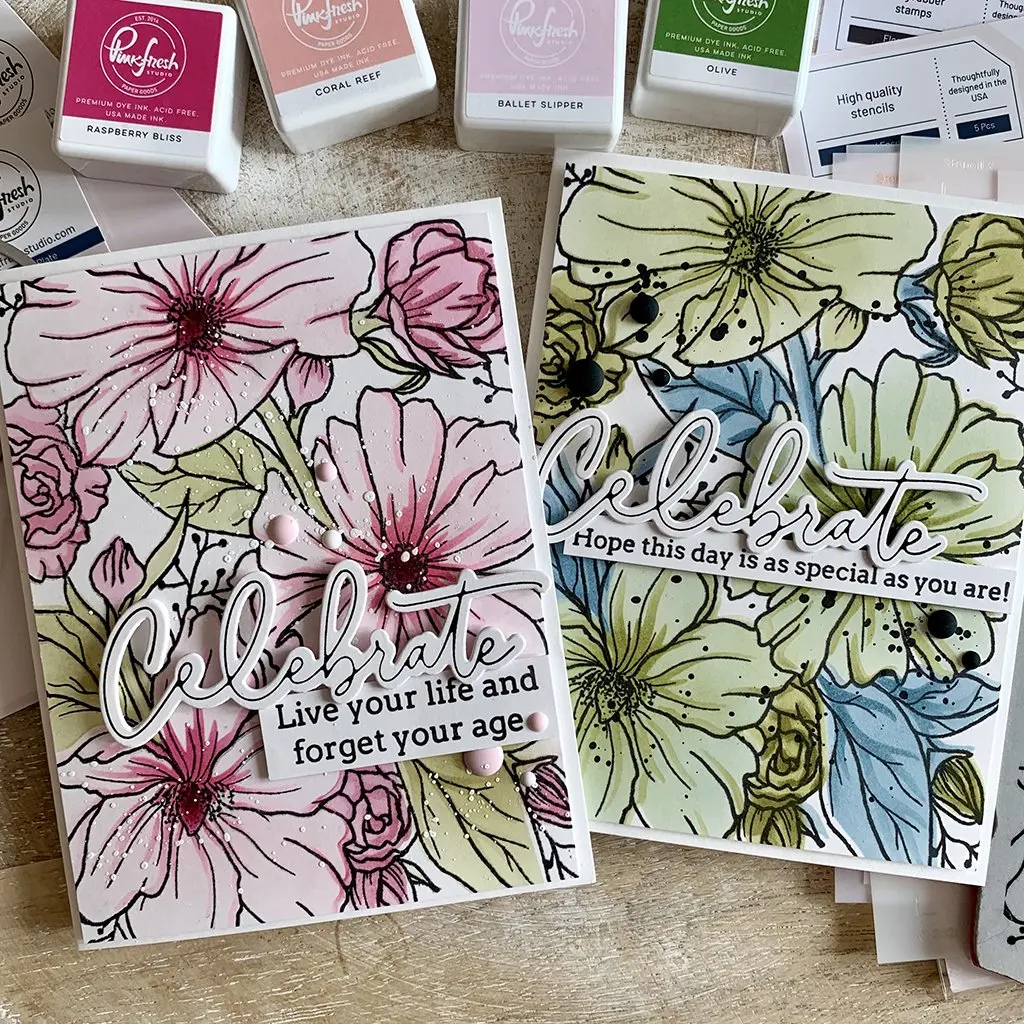 Rhododendron Spring Greeting Card Decoration Cutting Dies Stamps Stencil DIY Scrapbooking Albums Coloring Craft Embossing Molds