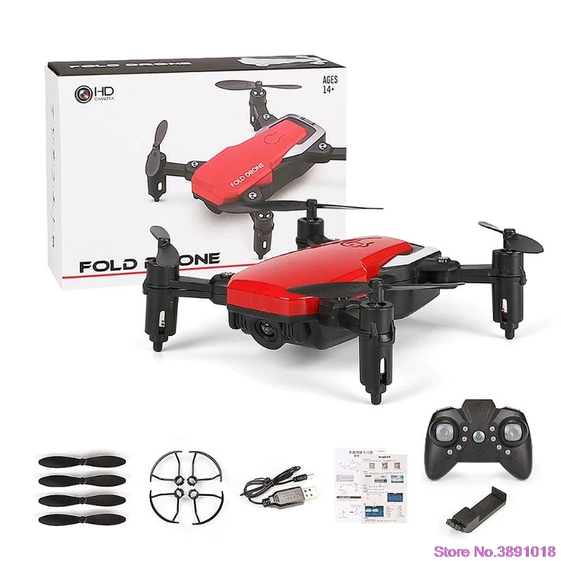 Мини LF606 складной Wifi FPV 2,4 GHz 6-осевой RC Мультикоптер беспилотный игрушечный вертолет K4UE - Цвет: R
