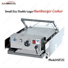 GF212 electric hamburger bun toaster maker Stainless Steel bread toaster cooker double layer toaster machine chaos маска chinook face toaster