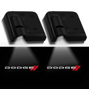 

2pcs wireless Led car door welcome Laser projector Logo ghost shadow lights for Dodges Challenger RAM 1500 charger Avenger